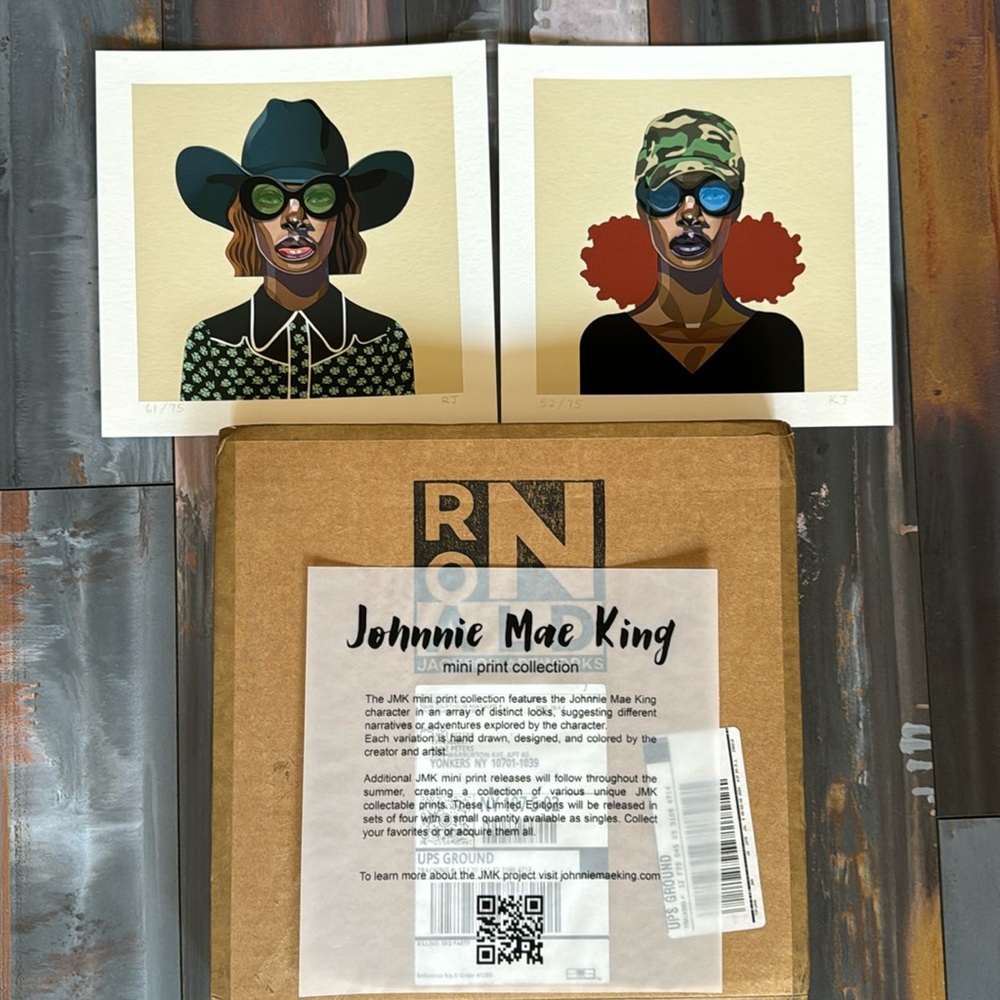 Johnnie Mae King mini print collection prints